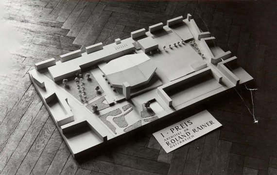 Modell der Wiener Stadthalle Architekturwettbewerb © Archiv Wiener Stadthalle