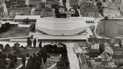 Wiener Stadthalle Luftbild 1961 © Votava