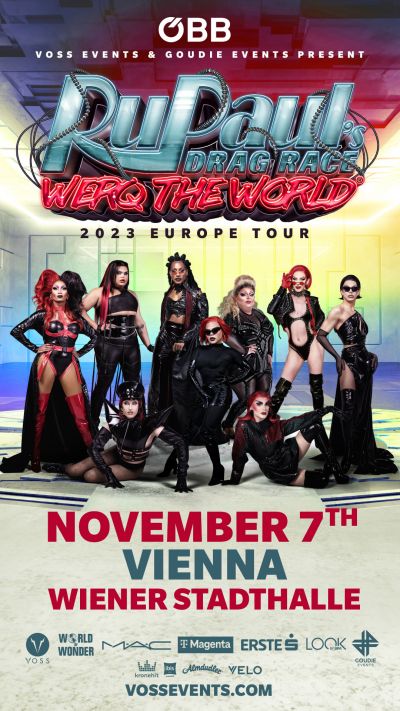 RuPaul's Drag Race WERQ THE WORLD | 2023 World Tour | Di, 07.11.2023 | Wiener Stadthalle, Halle D © Voss Events UK Limited
