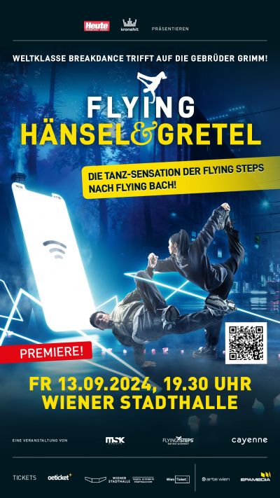 Flying Hänsel und Gretel | Fr, 13.09.2024 @ Wiener Stadthalle, Halle F © Cayenne Marketingagentur GmbH