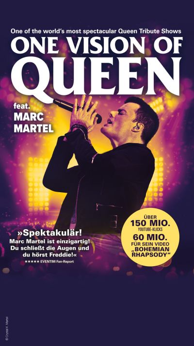 One Vision of Queen 2024 | Feat. Marc Martel - "The world’s most spectacular Queen Tribute Show" | Do, 19.09.2024 @ Wiener Stadthalle, Halle D © Show Factory Entertainment GmbH