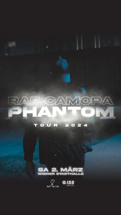 RAF Camora | PHANTOM Tour | Do, 14.11.2024 @ Wiener Stadthalle, Halle D © Barracuda Music GmbH