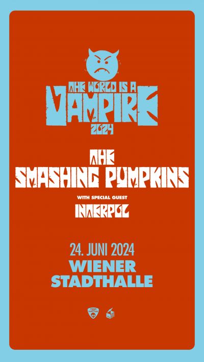 The Smashing Pumpkins | "The World is a Vampire" Tour 2024 | Mo, 14.06.2024 @ Wiener Stadthalle, Halle D © Barracuda Music GmbH