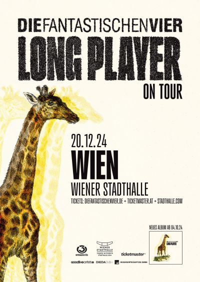 Die Fantastischen Vier | “Long Player on Tour“ 2024 | Fr, 20.12.2024 @ Wiener Stadthalle, Halle D © Good Live Artists