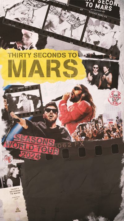 THIRTY SECONDS TO MARS | Seasons World Tour 2024 | Sa, 18.05.2024 @ Wiener Stadthalle, Halle D © Live Nation Austria GmbH