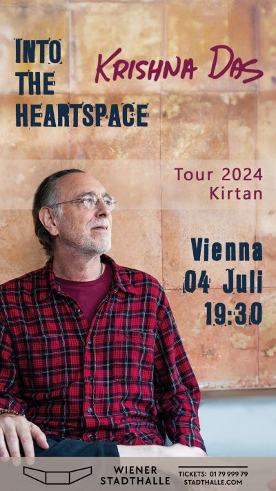 Krishna Das | Into your heartspace - Tour 2024 Kirtan | Do, 04.07.2024 @ Wiener Stadthalle, Halle F © Dhara Music