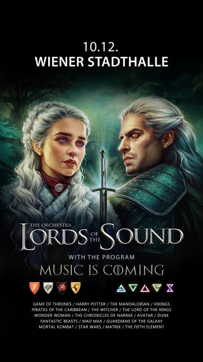 LORDS OF THE SOUND "Music is Coming" | Di, 10.12.2024 @ Wiener Stadthalle, Halle F © ART Partner CZ s.r.o.