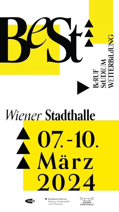 BeSt Wien 2024 – Die größte Bildungsmesse Österreichs | Do, 07.03. bis So, 10.03.2024 @ Wiener Stadthalle, Halle D © BeSt